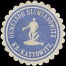 Siegelmarke Gemeinde Siemianowitz Kreis Kattowitz W0382659